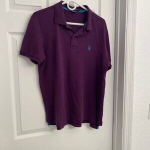Men U.S. Polo Assn. Luxury Feel Purple Shirt Size M